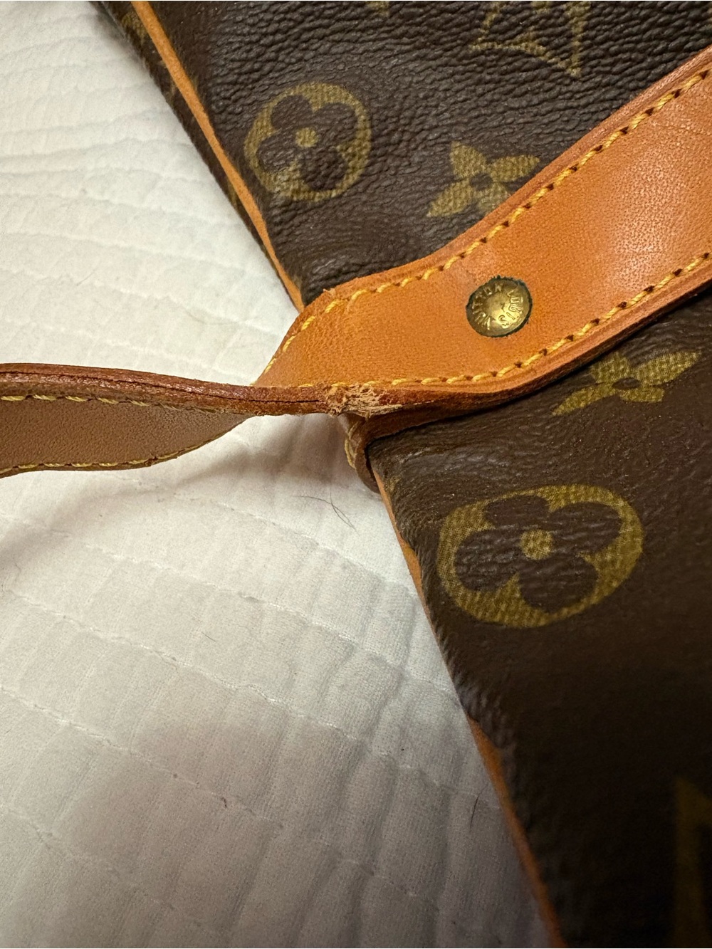 Louis Vuitton Monogram Canvas Crossbody Bag in Brown and Tan - Picture 14 of 16